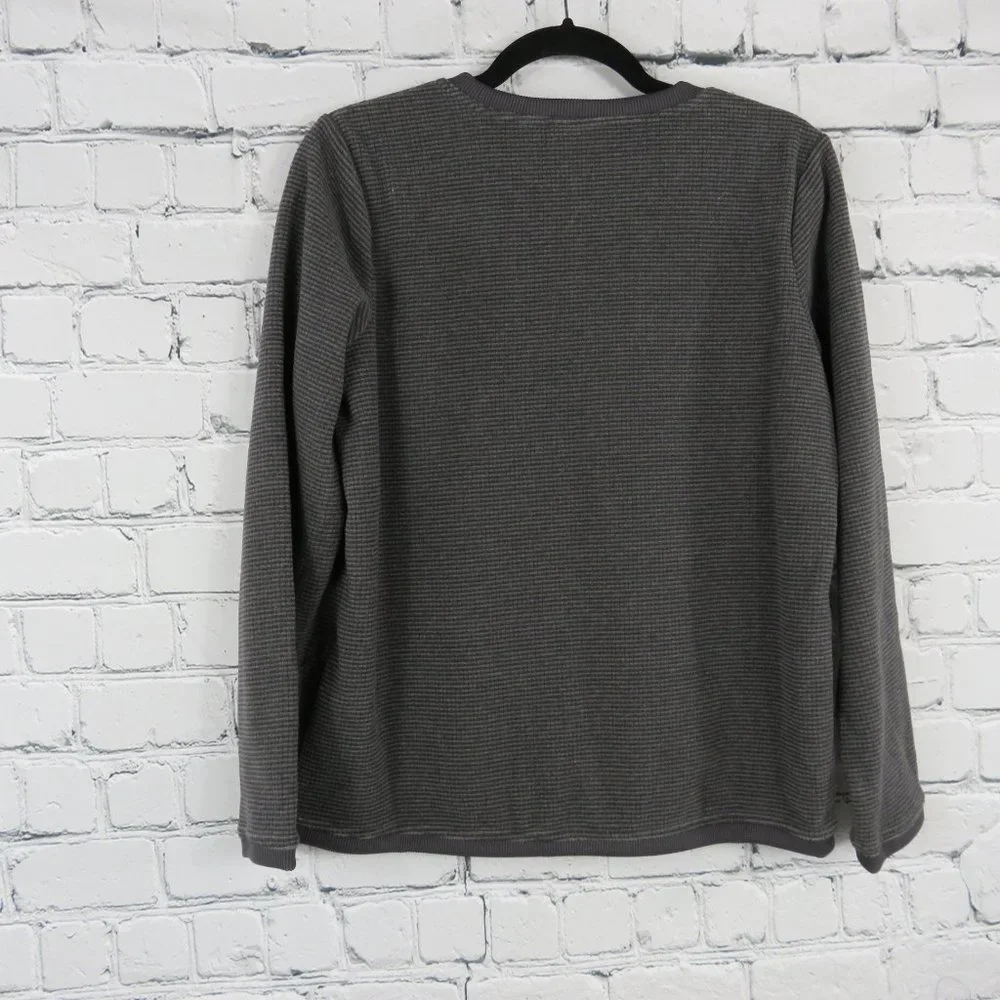 Women's Chenille Fleece Long Sleeve Sweatshirt - Picture 3 of 4